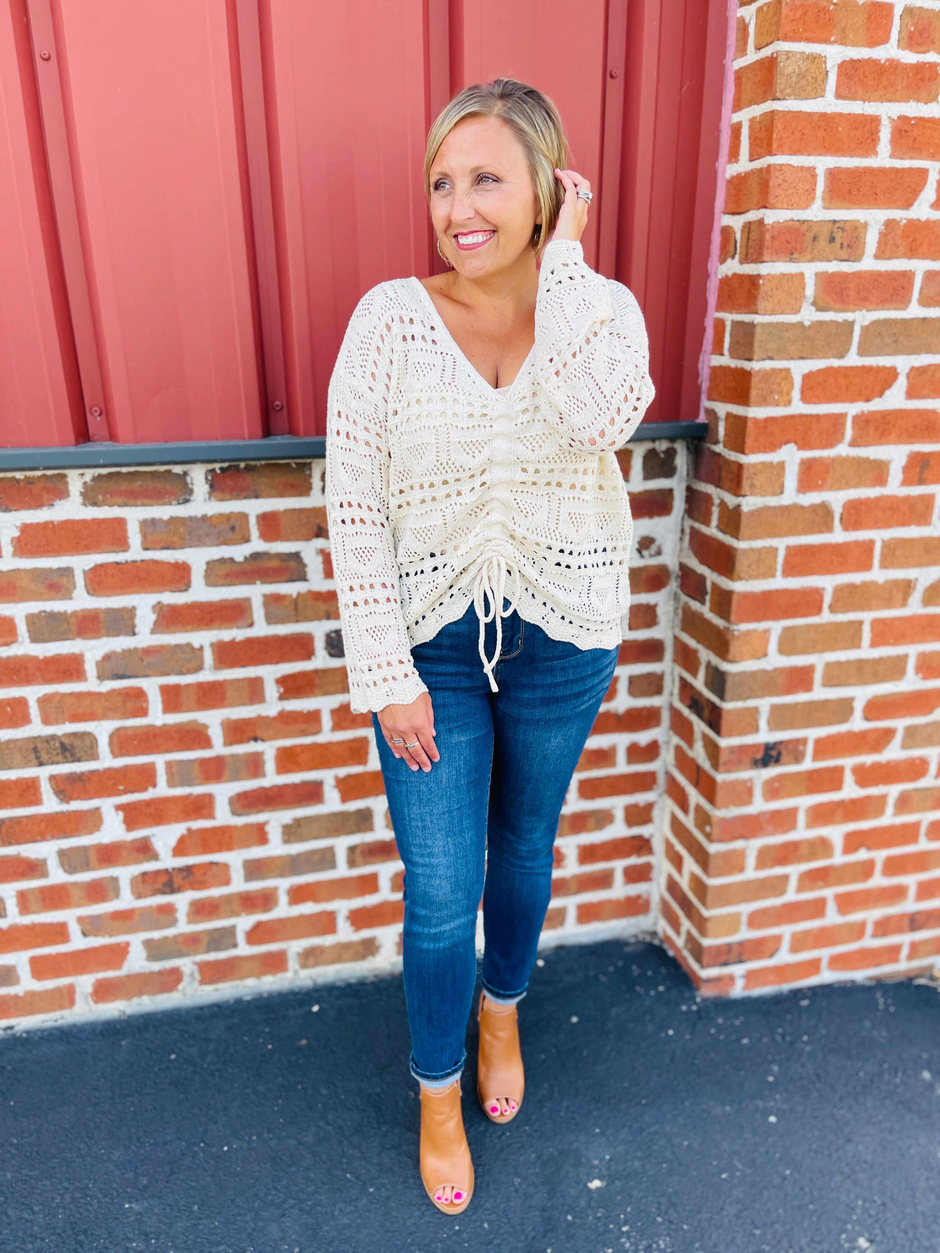 Reg/Curvy Blessed and NonDistressed Relaxed Fit Jeans