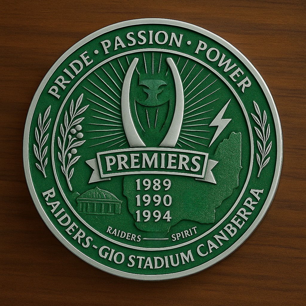 Canberra Raiders 43rd Anniversary Commemorative Coin