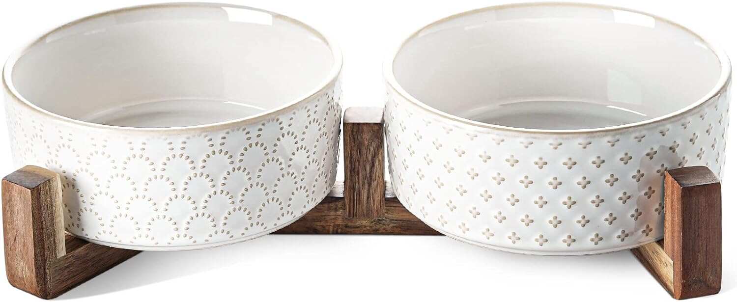 LE TAUCI Ceramic Dog Bowls for Large Dogs - 7