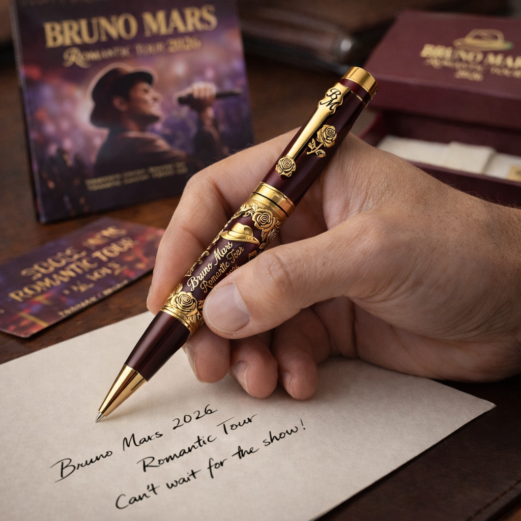 Bruno Mars Romantic Tour 2026 Commemorative Pen