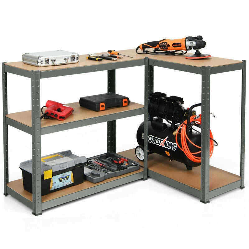 72 Inch 5-Shelf Steel Garage Storage Rack Display Stand with Adjustable Shelves