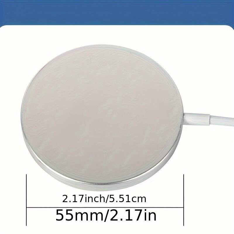 Portable Pocket Wireless Charger - Fast 30W Charging, Low Heat, Magnetic USB-Powered Charger for Phones, Earphones & Headphones, Strong Compatibility with iPhone, Android & Smart Devices, Portable Phone Charger