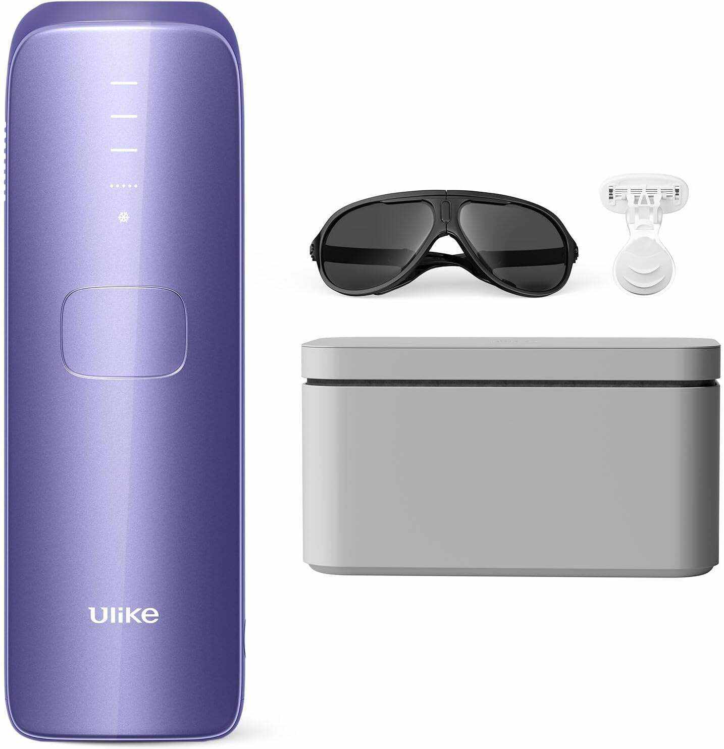 Ulike Laser Hair Removal for Women and Men, Air 3 IPL Hair Removal with Sapphire Ice-Cooling System for Nearly Painless & Long-Lasting Result, Flat-Head Window for Body & Face at-Home Use