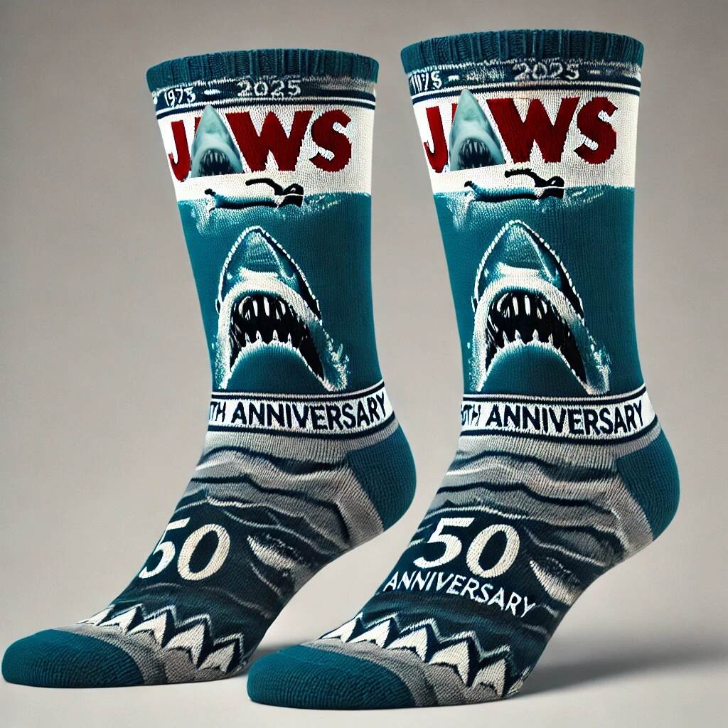 Jaws 50th Anniversary Socks