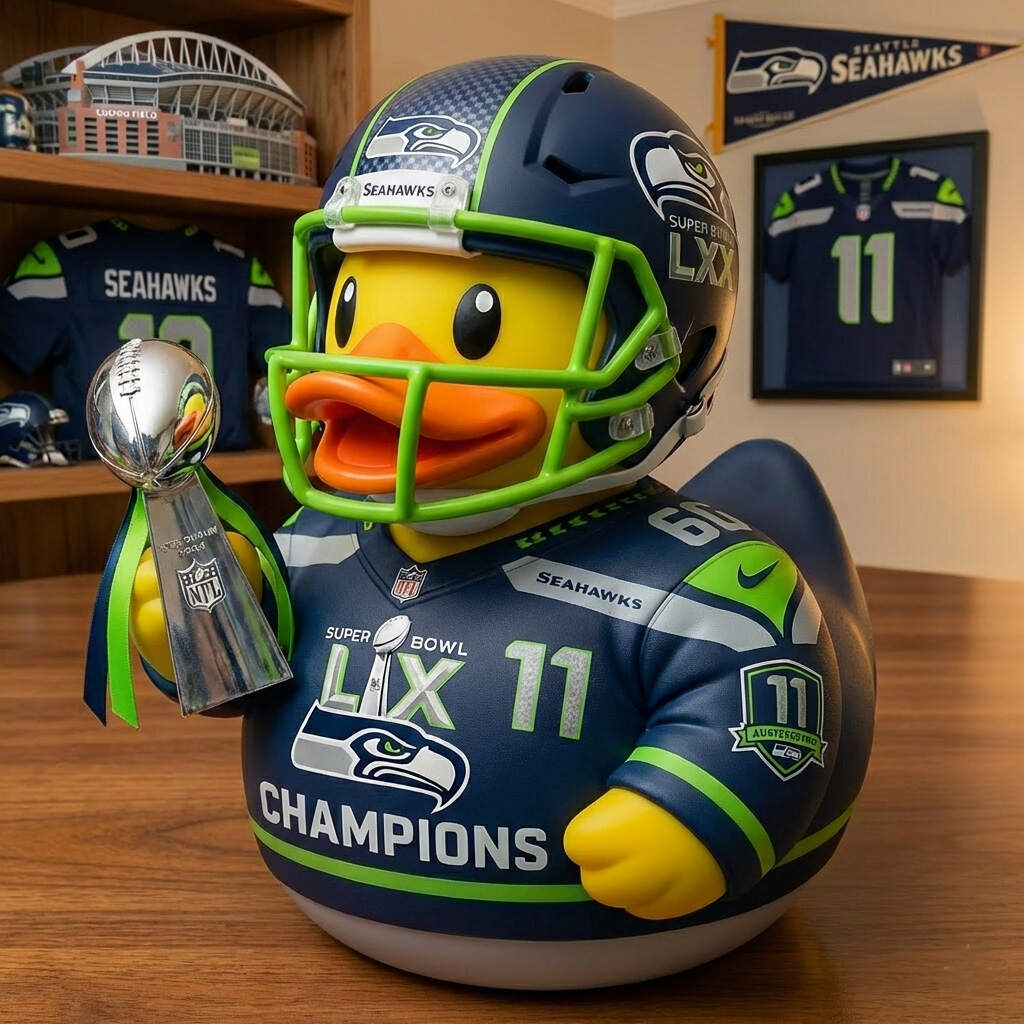 Seattle Seahawks Super Bowl LX Champion Duck 🦆 （presell）