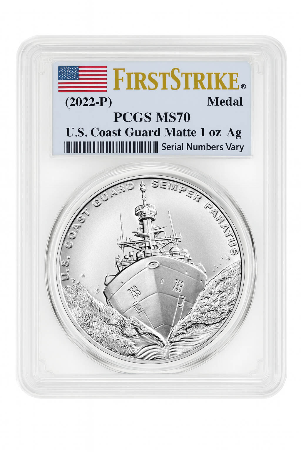 U.S. Coast Guard One-Ounce Silver Medal