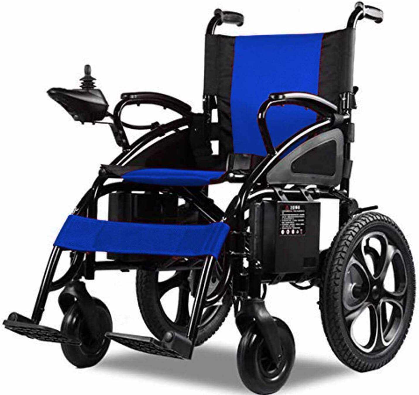 Rubicon DX01 All Terrain Foldable Electric Wheelchairs for Adults - Powerful Dual Motor Motorized Power Wheelchairs - Silla de Ruedas Electrica para Adultos. Supports up to 300 lbs - Weight 70 lbs