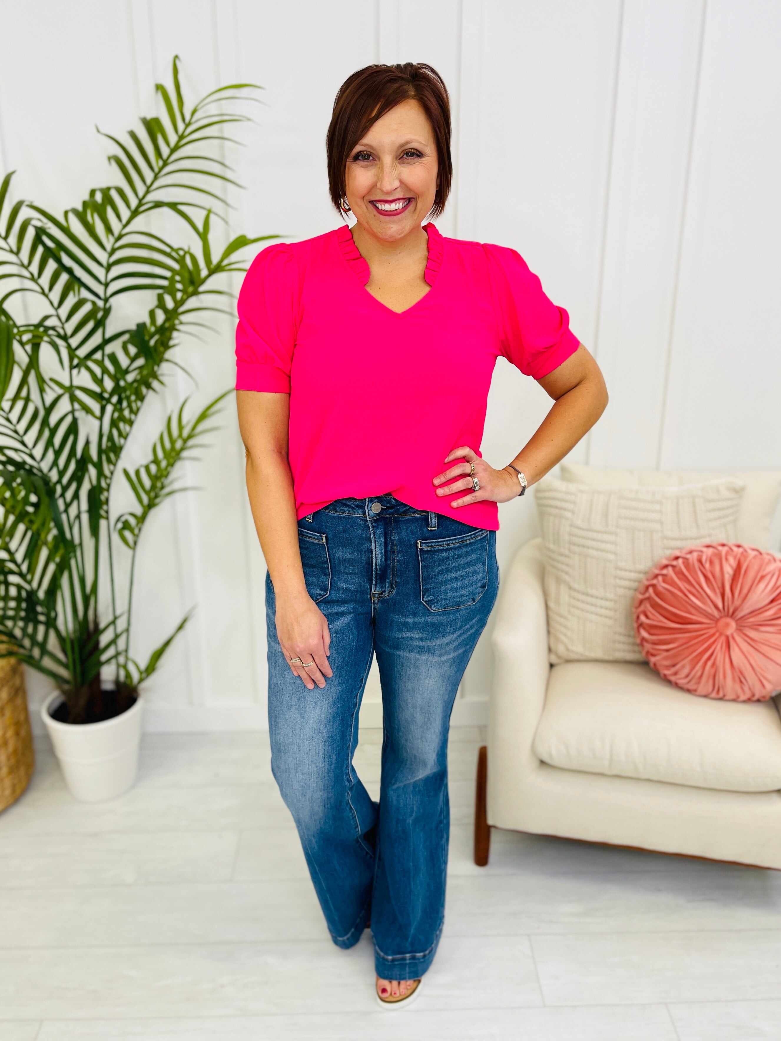 Risen REG/CURVY Belle of the Ball Bell Bottom Jeans