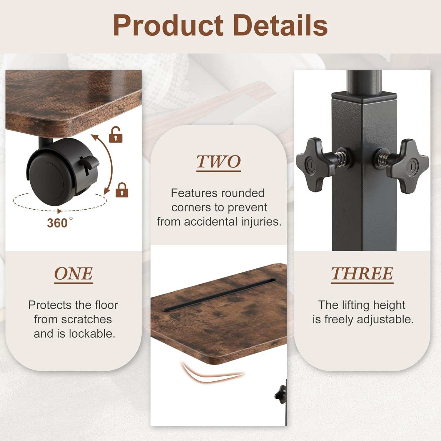 VECELO TV Tray Table for Couch