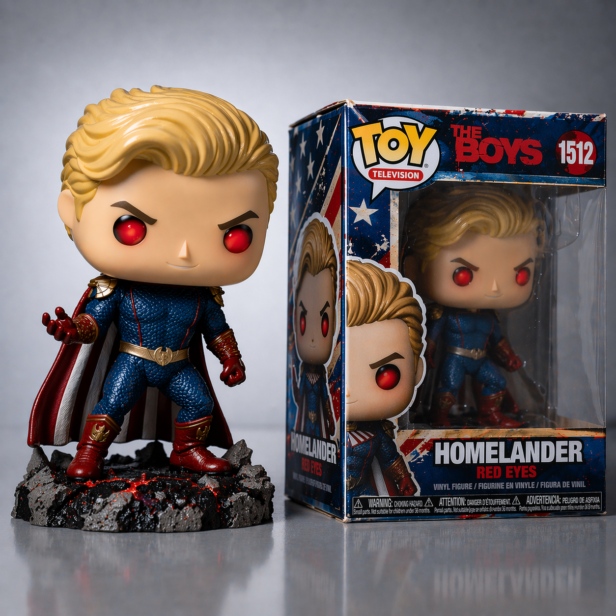 🔥 The Boys Homelander Red Eyes Rage Mode Limited Edition Funko Pop！