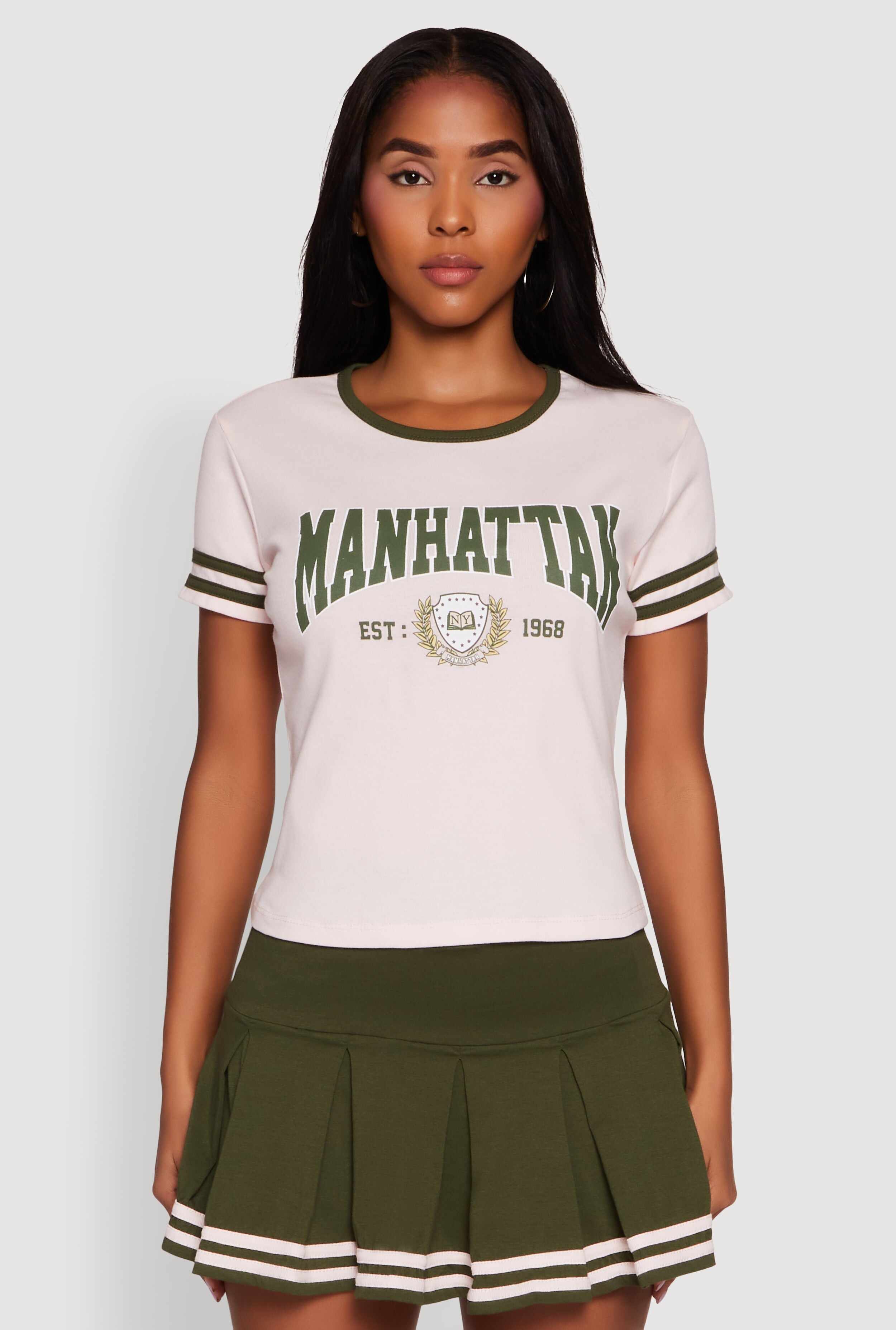 Varsity Stripe Manhattan Graphic Tee