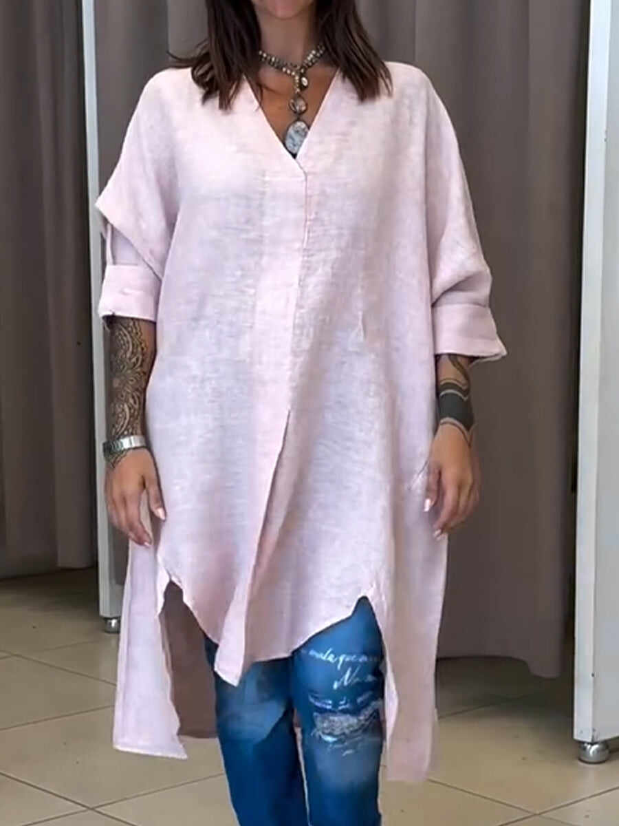 🔥Summer Arrivals🌟Women's Casual Linen And Cotton Shirt
