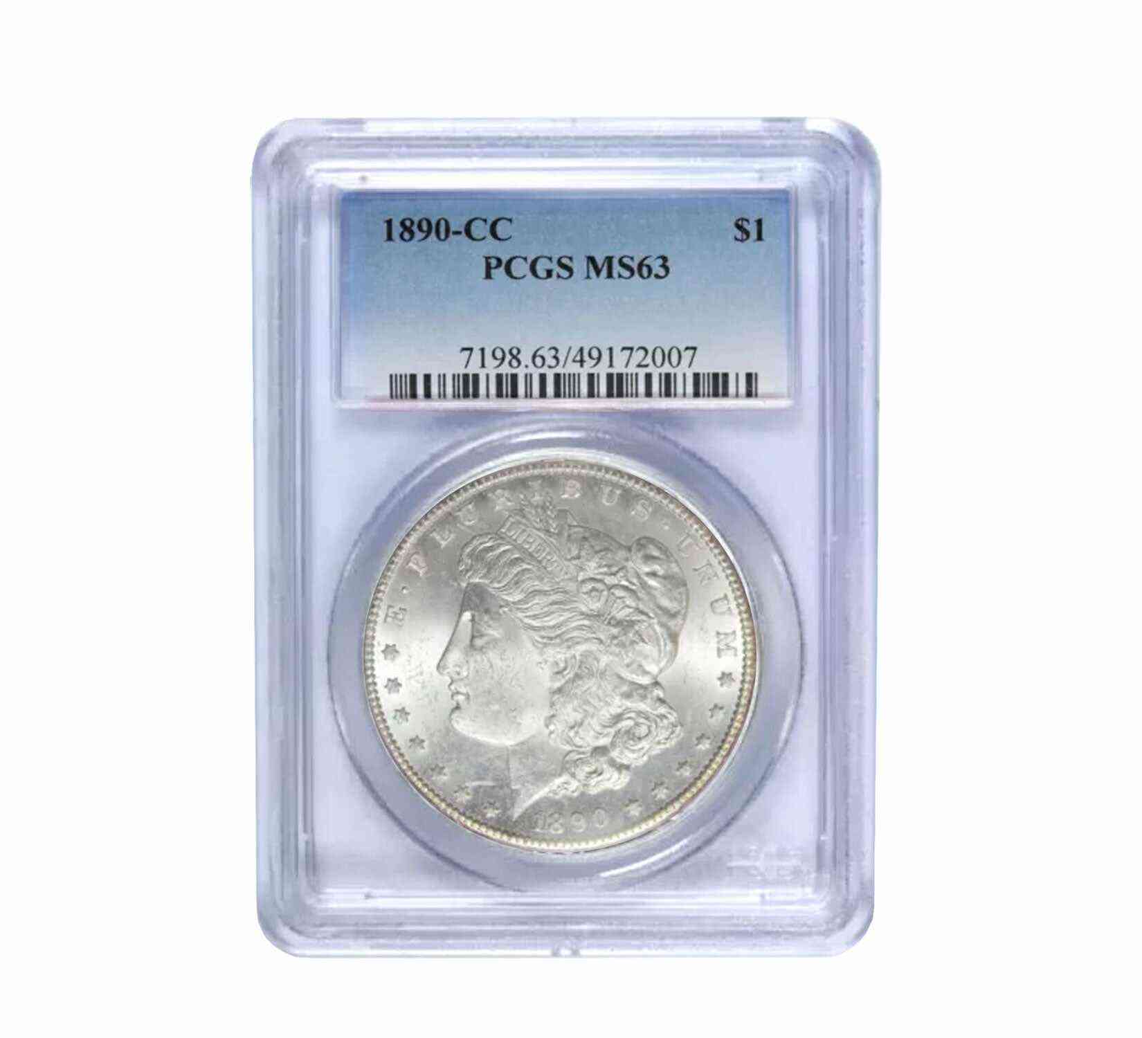 1890-CC Morgan Dollar MS63 PCGS