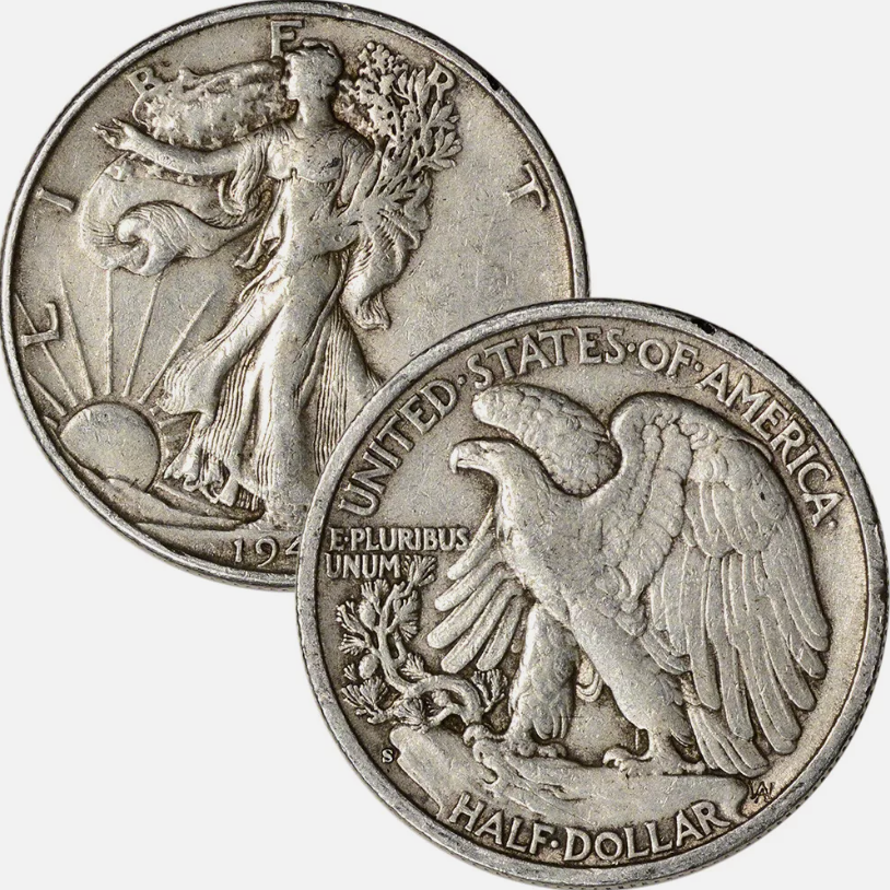 🔥【Complete Set】1916-1947 Walking Liberty Half Dollar Set - 20PC💰 Free Shipping & Quality Assurance