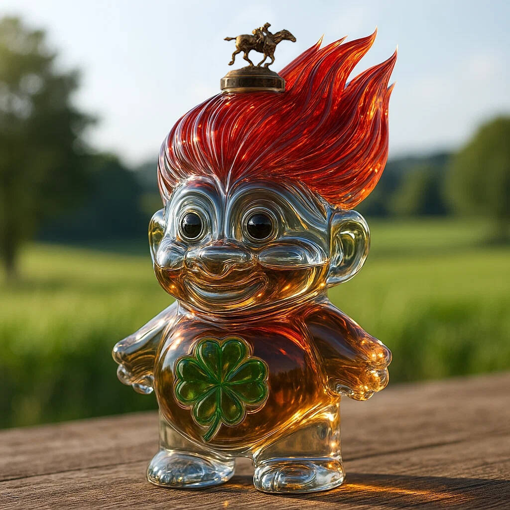 Troll Doll Whiskey bottle