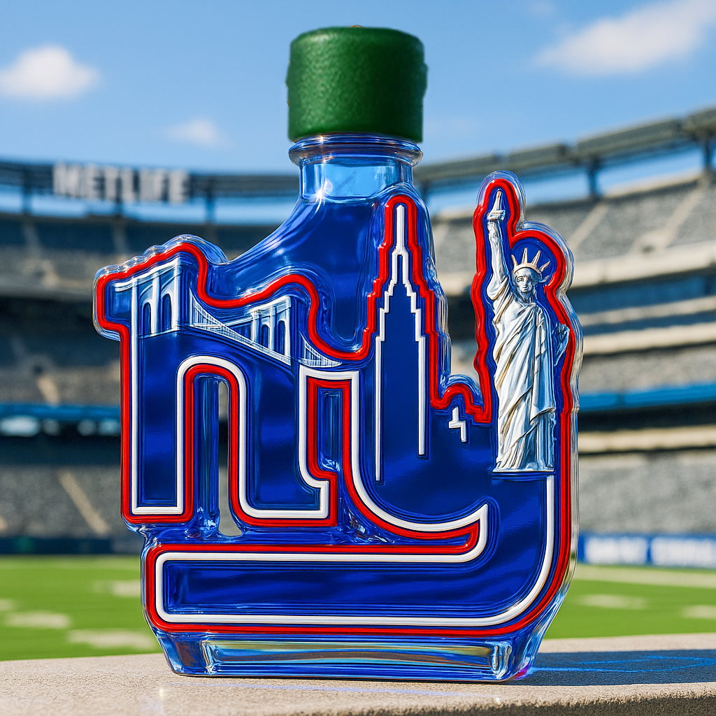 NY Skyline Whiskey Bottle