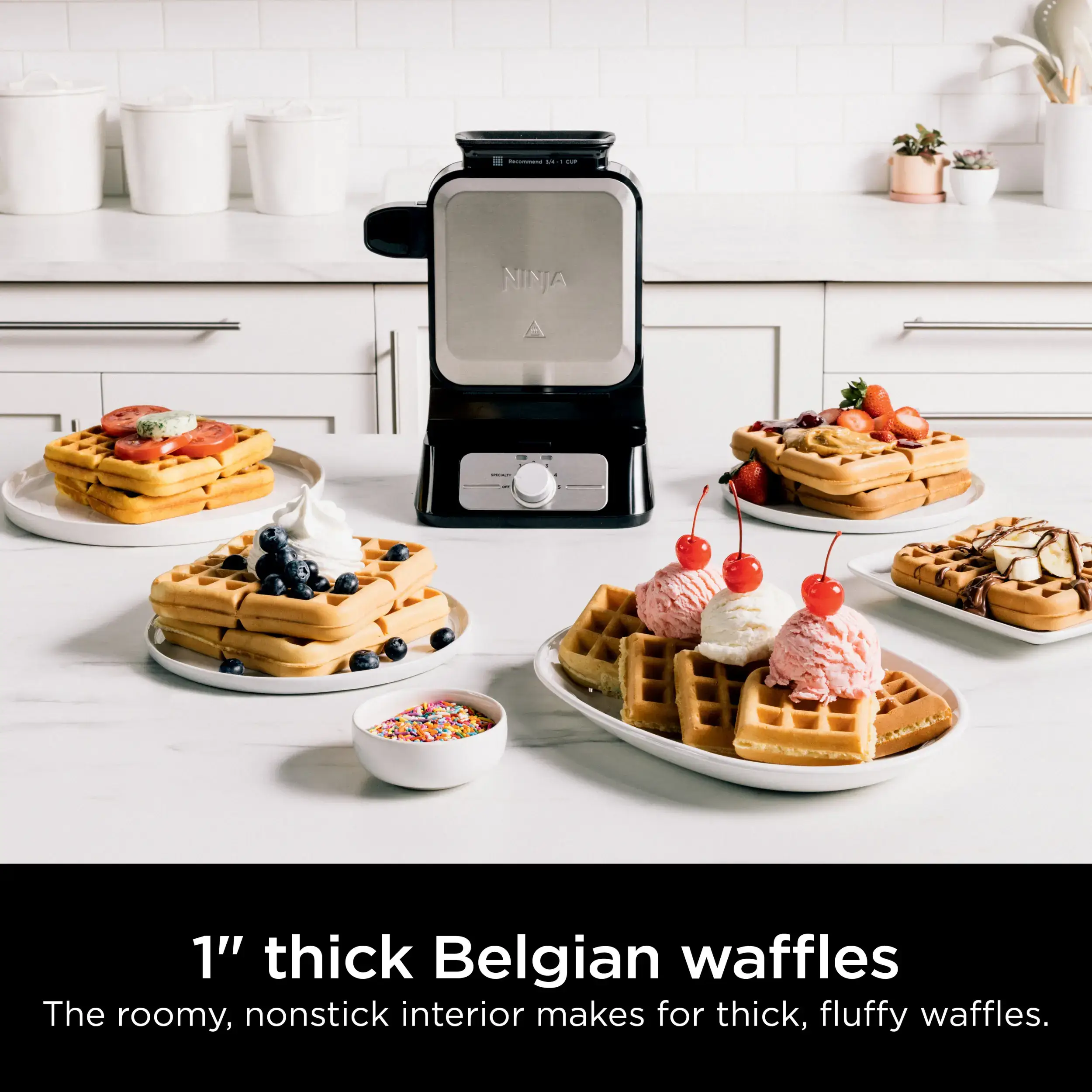 Belgian Waffle Maker PRO NeverStick - BW1001