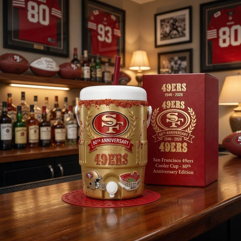 San Francisco 49ers 80th Anniversary Cooler Cup