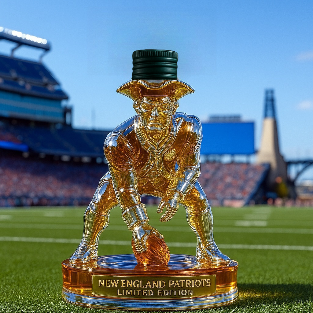 New England Patriots Limited Edition Whiskey Bottle