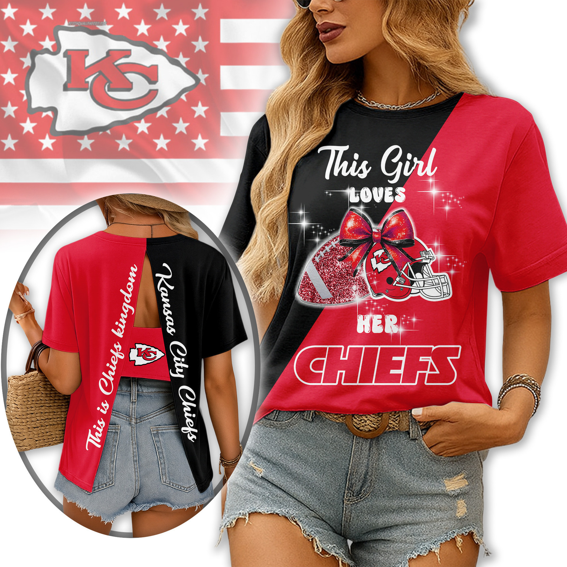Kansas City Chiefs | Premium NFL Back Slit Short Sleeve TD