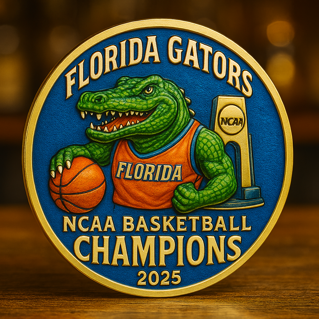 Florida Gators 2025 NCAA Basketball Champions Coin