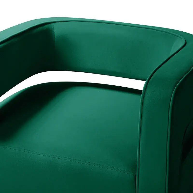 Agata Velvet Swivel Barrel Armchair