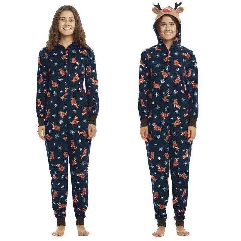 Matching Reindeer Onesies For Family