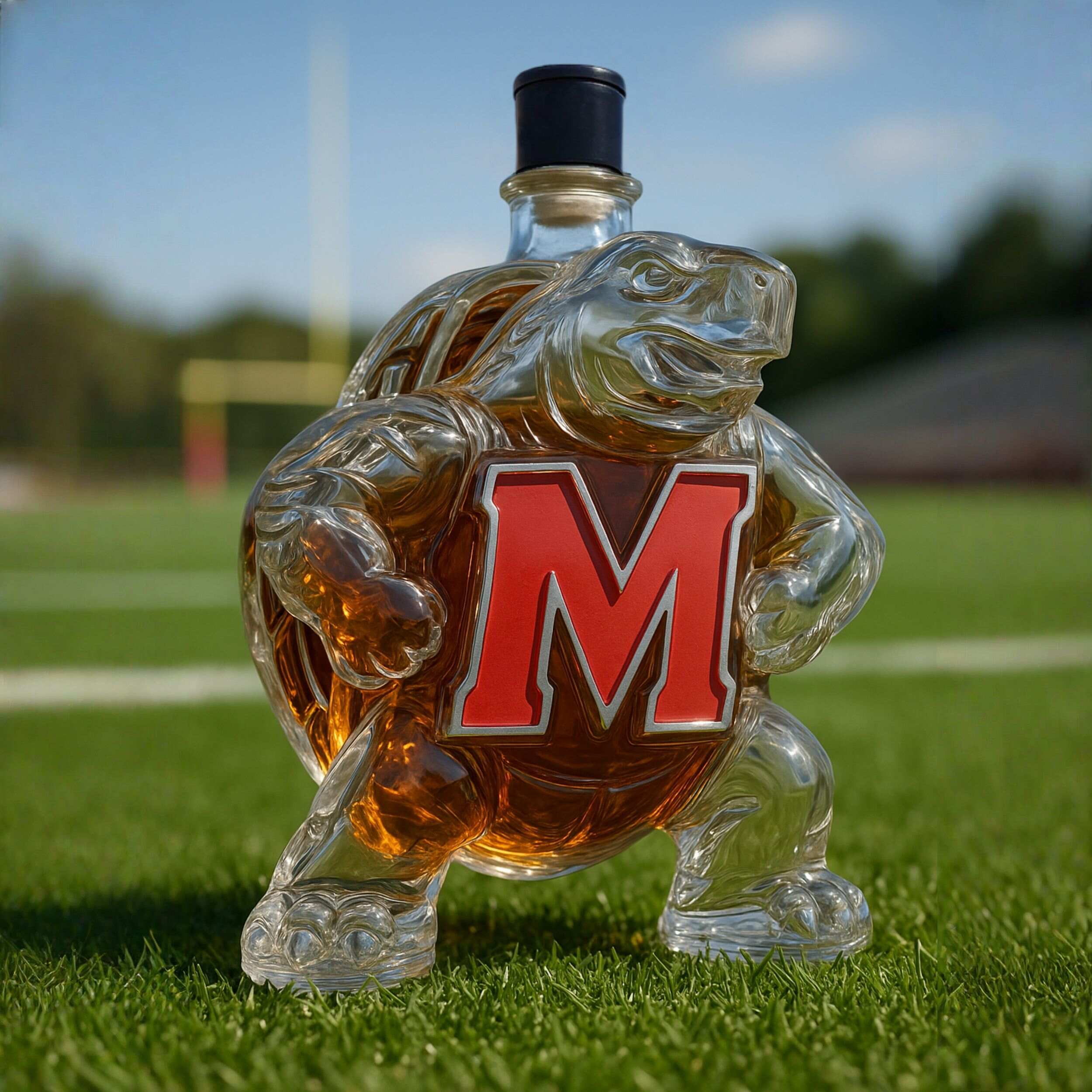 University of Maryland Terrapins Whiskey Bottle