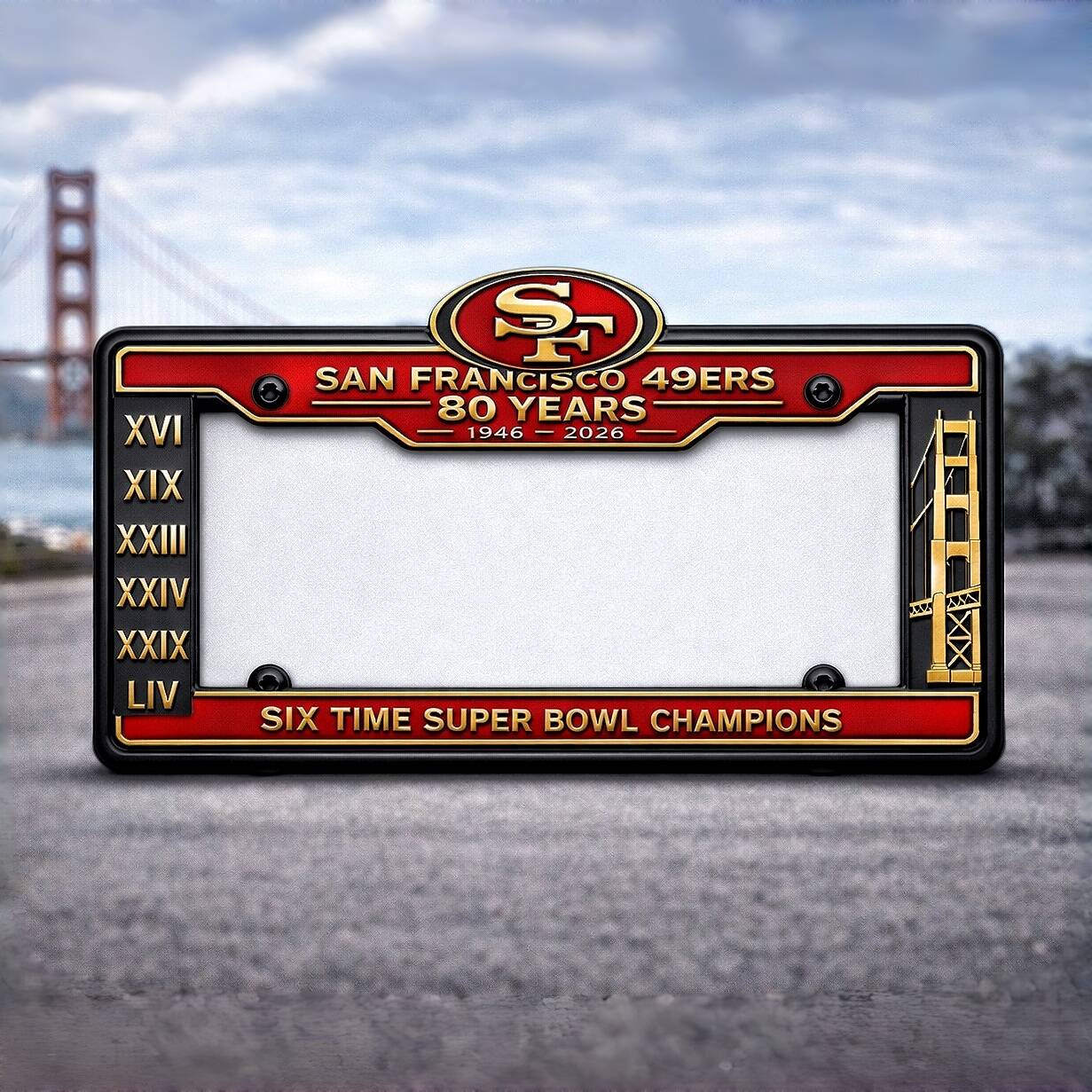 80th Anniversary License Plate Frame