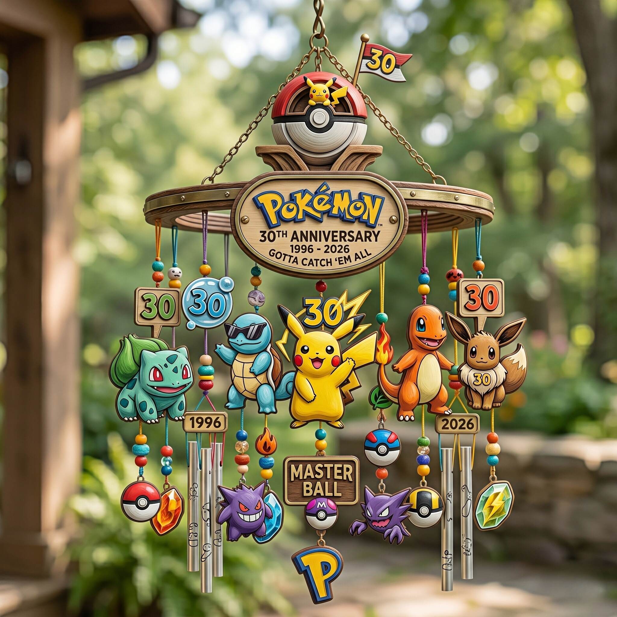 ⚡ Pokémon 30th Anniversary “Echo of Legends” Wind Chime