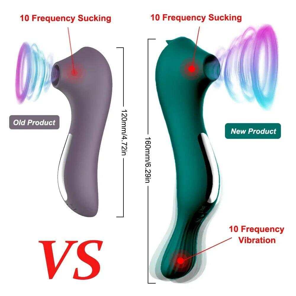 Powerful Sucking Vibrator with Vacuum Suction
