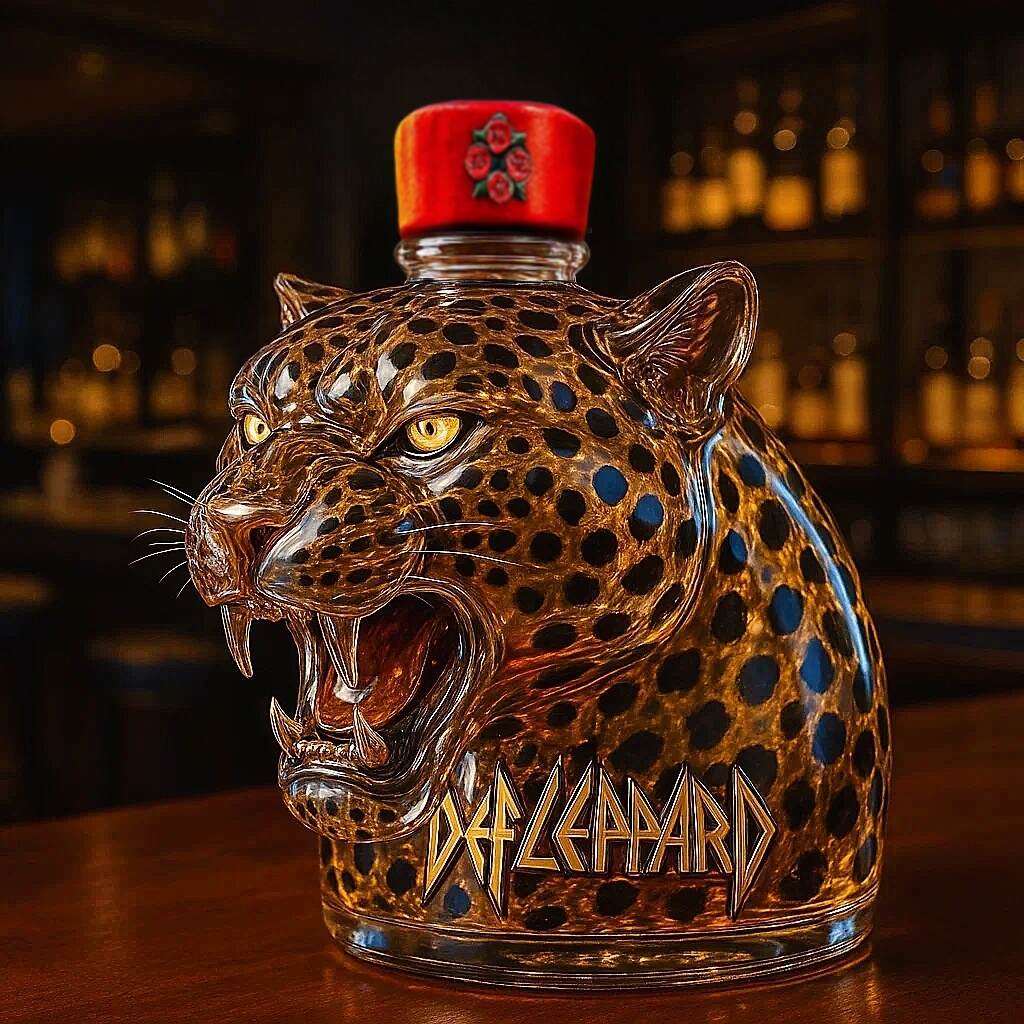 Def Leppard whiskey bottle