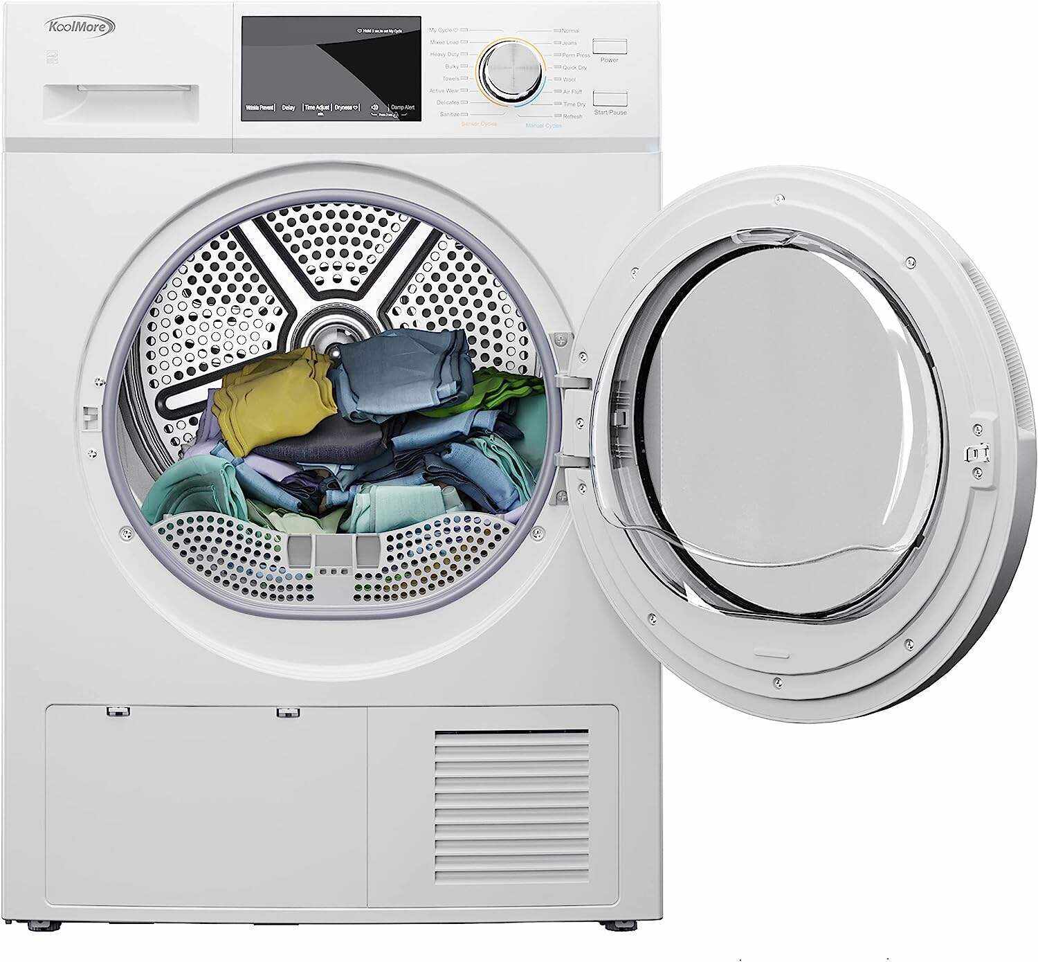 Front Load Machine, 2.7 Cu. Ft, Space Saving Unit with 20-Minute Quick, 12 Washing Cycles, Quiet Inverter Motor [120V], Medium (24