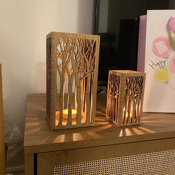 🎁(Mothers Day Gift) Wooden Lantern Candle Holder✨