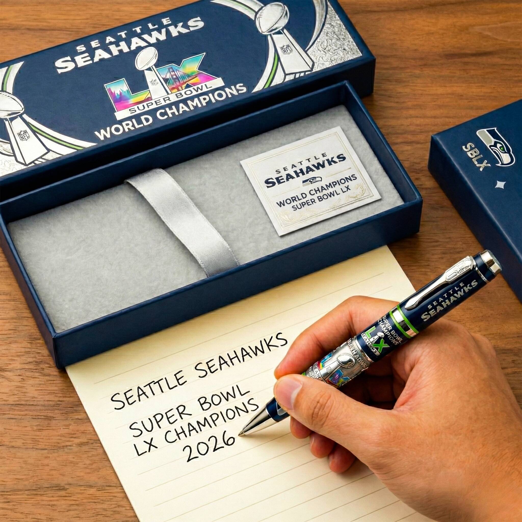 🏆Seattle Seahawks – Super Bowl LX Champions Commemorative Pen ✍️