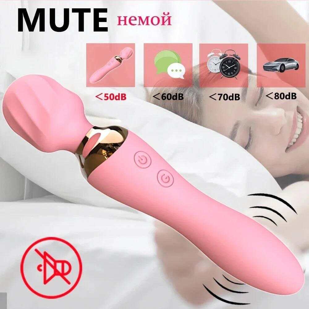 Powerful Wand Vibrator for Women – 10 Modes, Clit & G-Spot Stimulator