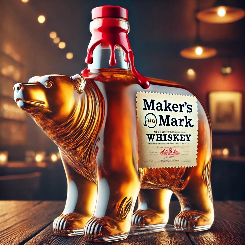 Polar Bear Whiskey Bottle