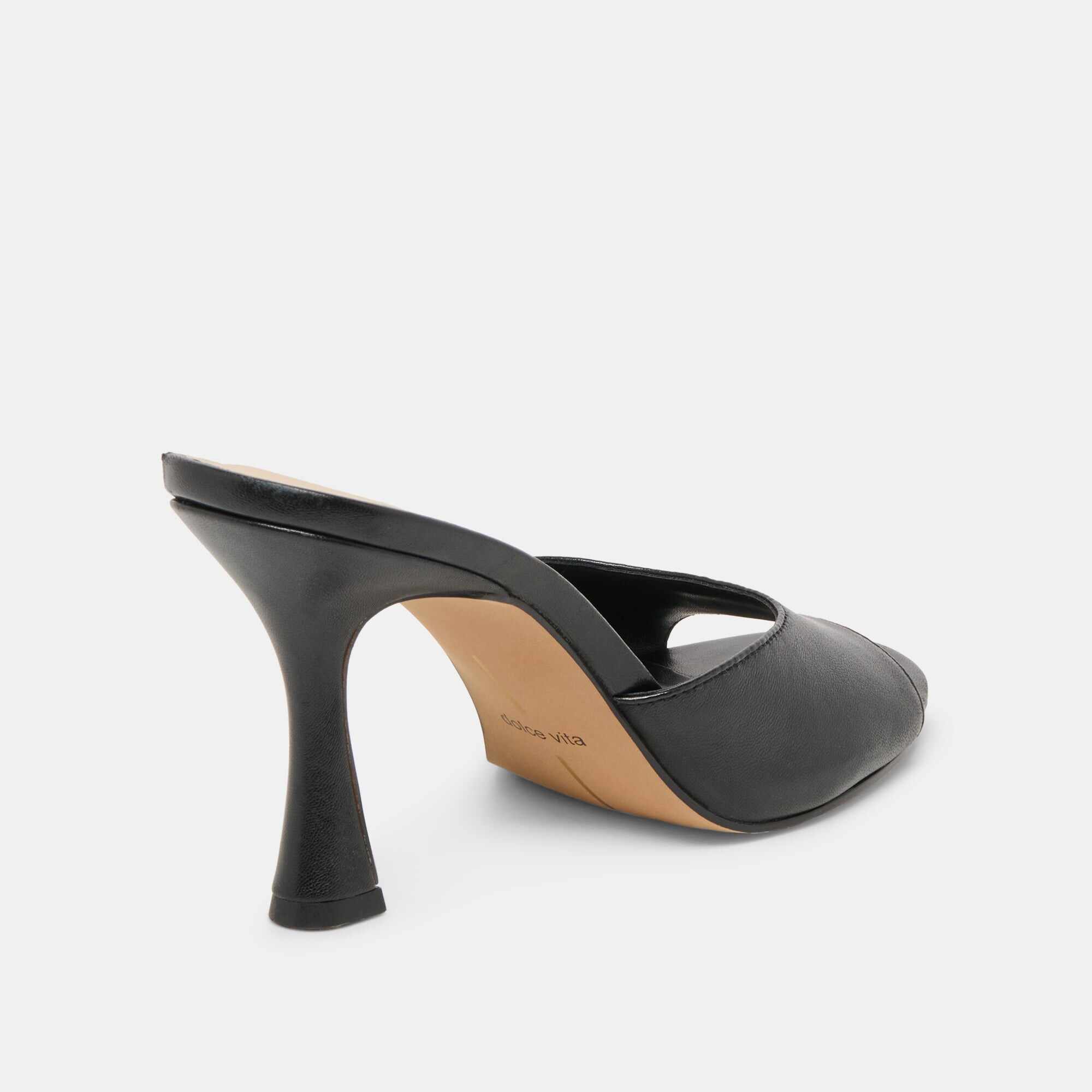 ROSHA HEELS BLACK LEATHER