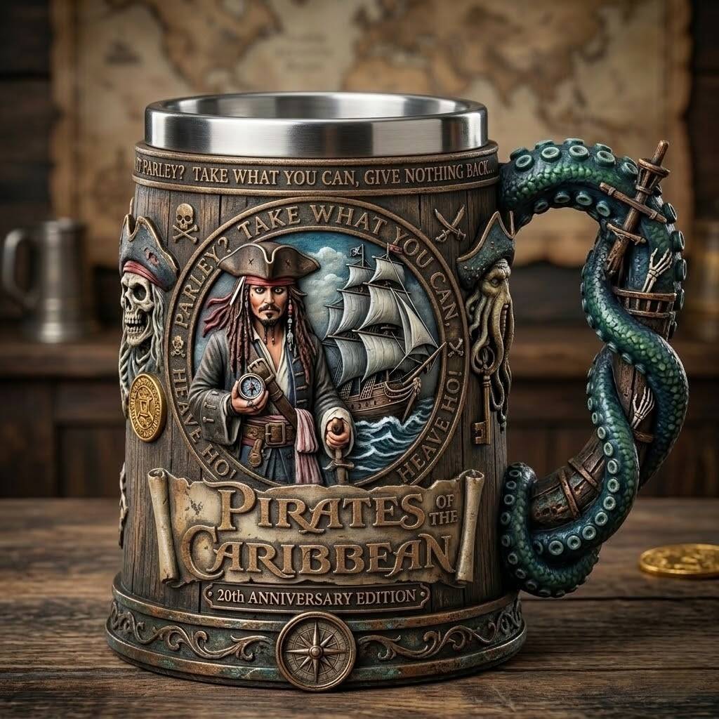 Pirates of the Caribbean 20th Anniversary Stein Mug