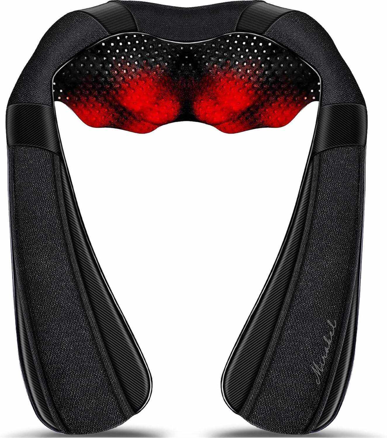 Back Massager, Shiatsu Neck Massager with Heat, Electric Shoulder Massager, Kneading Massage Pillow for Neck, Back, Shoulder, Foot, Leg, Muscle Pain Relief, Get Well Soon Presents - Christmas Gifts
