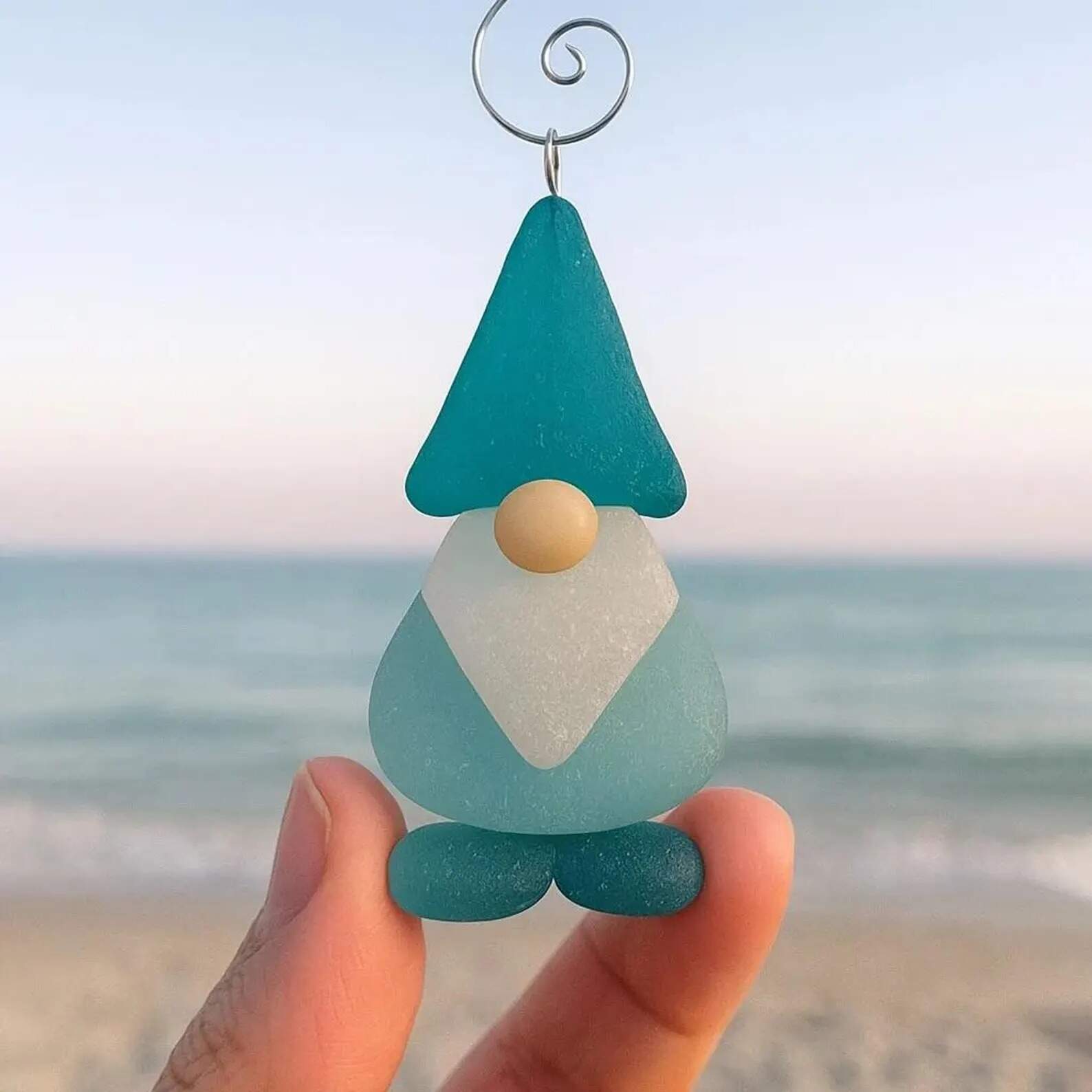 Handmade Sea Glass Christmas Ornament