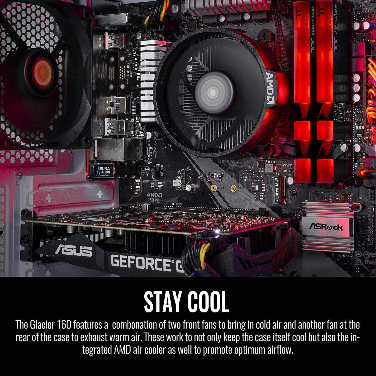 Thermaltake Frostbite 380 Gaming Desktop (AMD RyzenTM 7 5800X 8-core, ToughRam RGB DDR4 3600Mhz 32GB Memory, NVIDIA® GeForce RTXTM 3080, 1TB NVMe M.2, Win10 Home) D3FB-B550-380-LCS