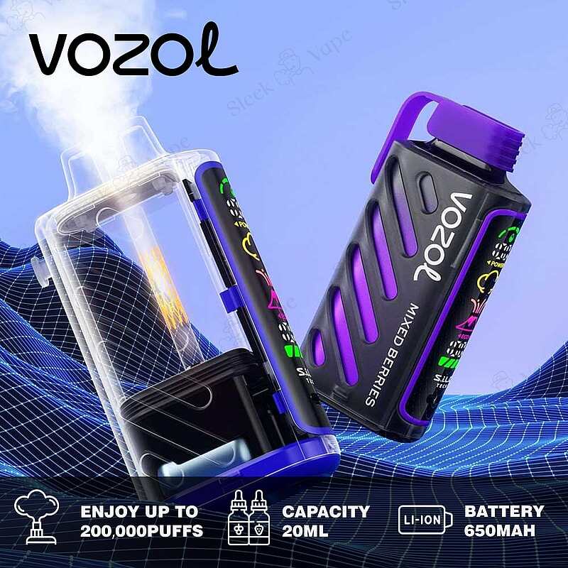 VOZOL Gear Power 20000 – Dual Mode Disposable Vape | 20k Puffs & Full-Screen Display