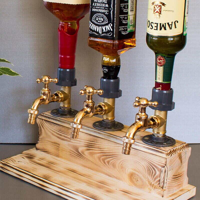 Whiskey wood drinking dispenser