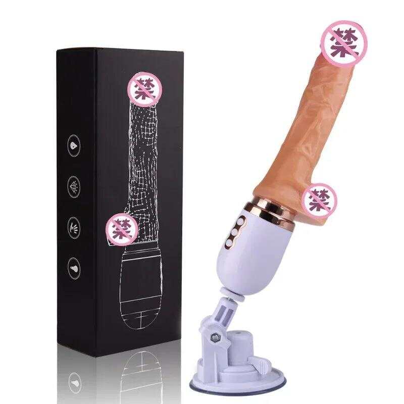 Sex Machine – Telescopic Dildo Vibrator with Automatic Thrusting for G-Spot Stimulation