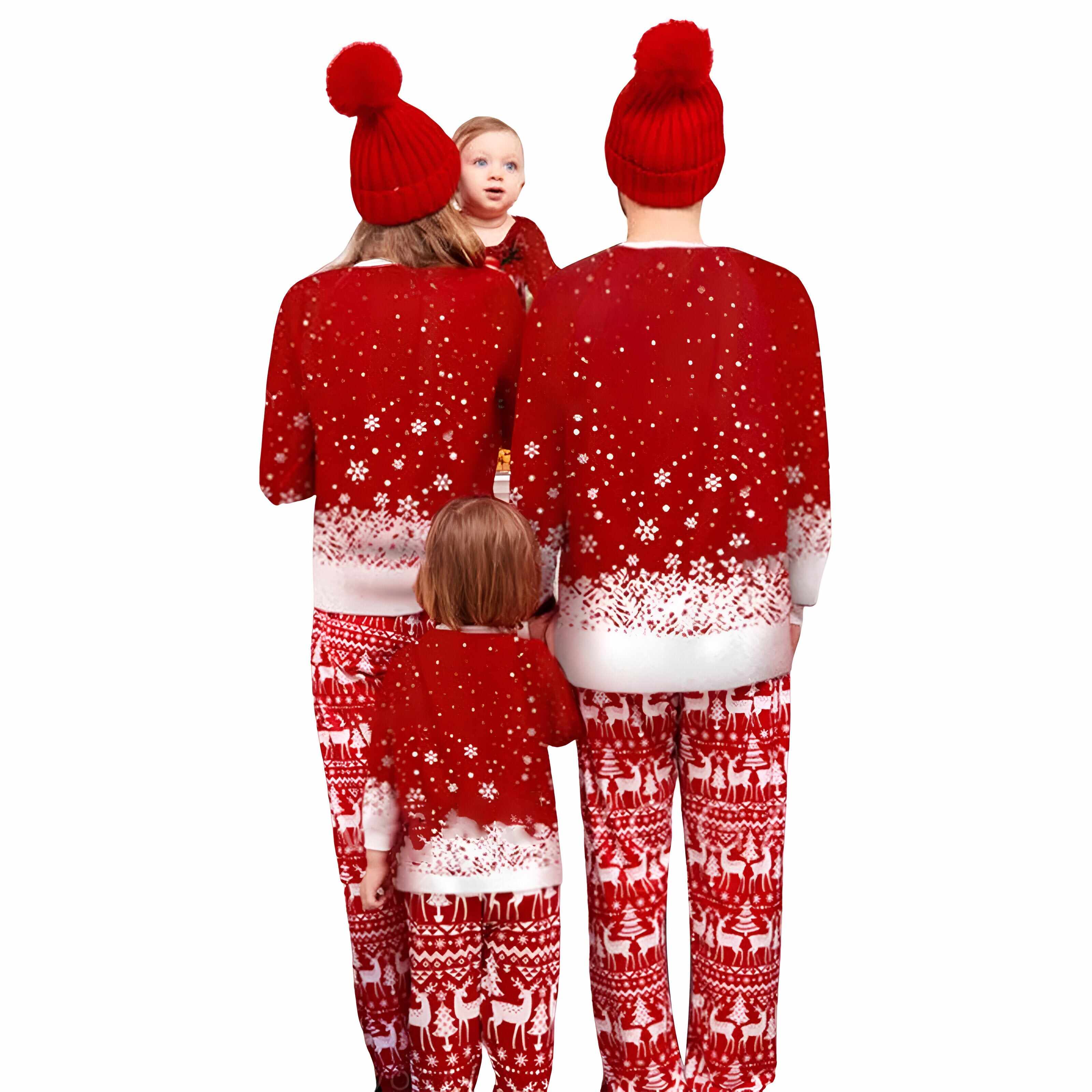 Kids Snowflake Matching Family Christmas Pajamas