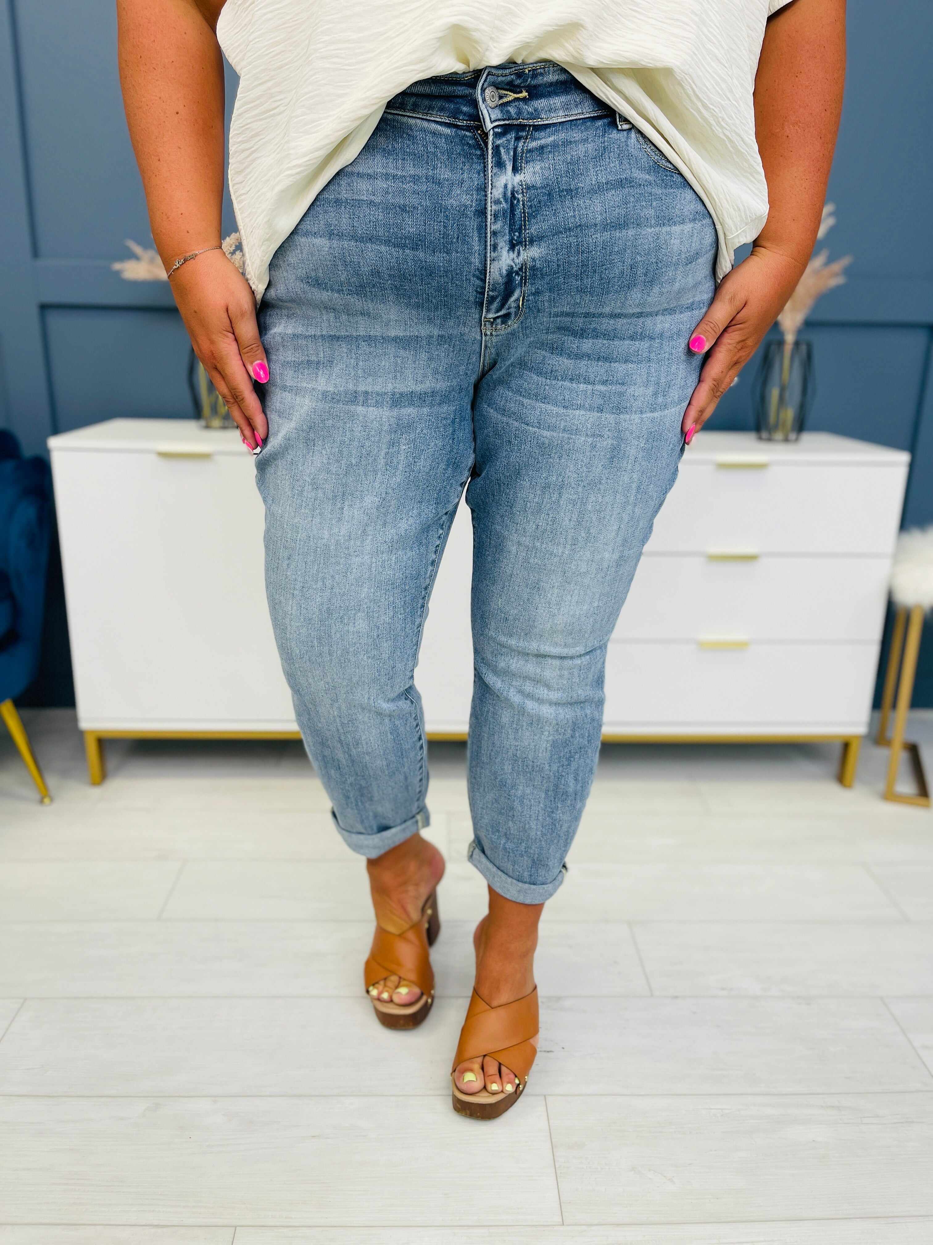 RESTOCK!  Reg/Curvy The Bleach Boys Nondistressed Boyfriend Jeans--Multiple Washes!