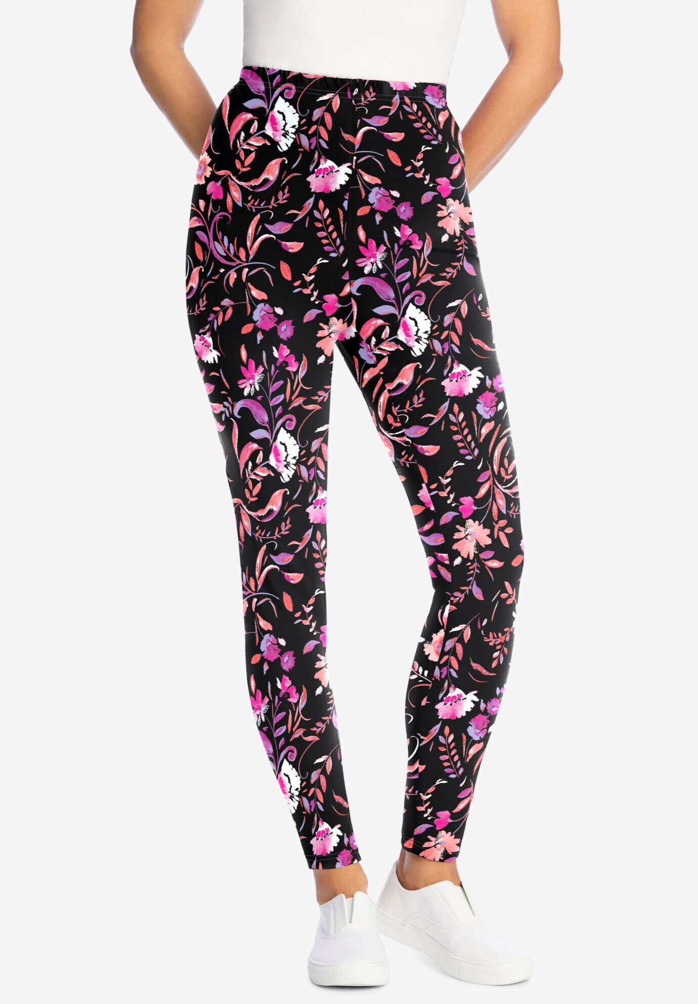 Stretch Cotton Printed Legging