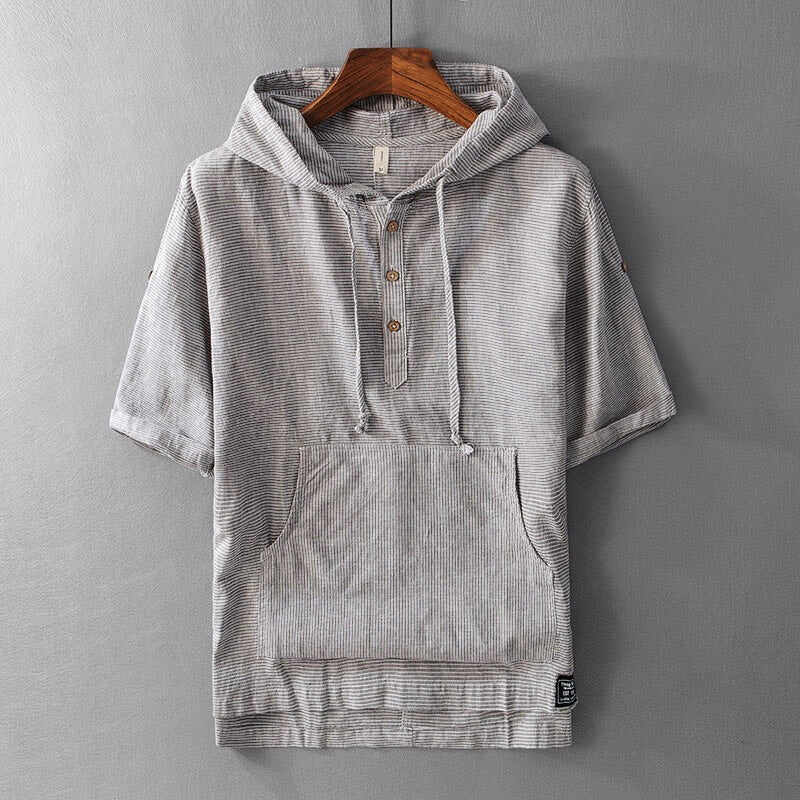 Harding Hooded Linen Shirt