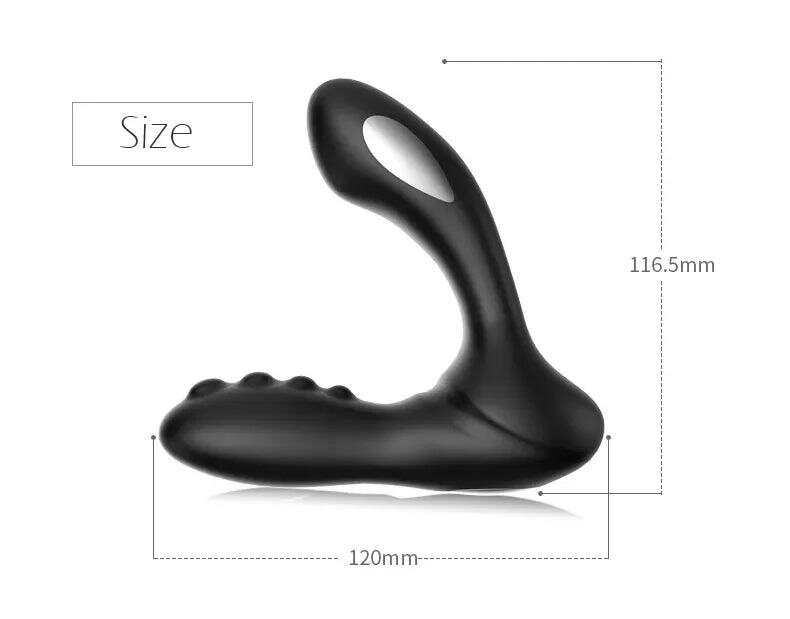 Powerful 8-Frequency -Controlled Electric Anal Plug – Prostate & Pleasure Massager